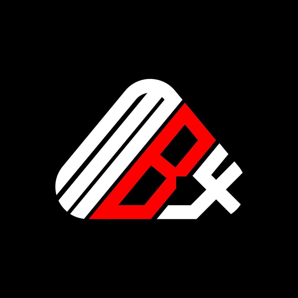 mbx Letter Logo kreatives Design mit Vektorgrafik, mbx einfaches und modernes Logo. vektor