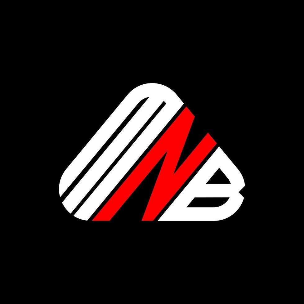 kreatives Design des mnb-Buchstabenlogos mit Vektorgrafik, mnb-einfaches und modernes Logo. vektor