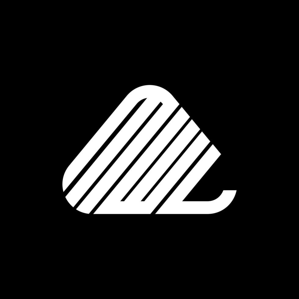 mwl brev logotyp kreativ design med vektor grafisk, mwl enkel och modern logotyp.