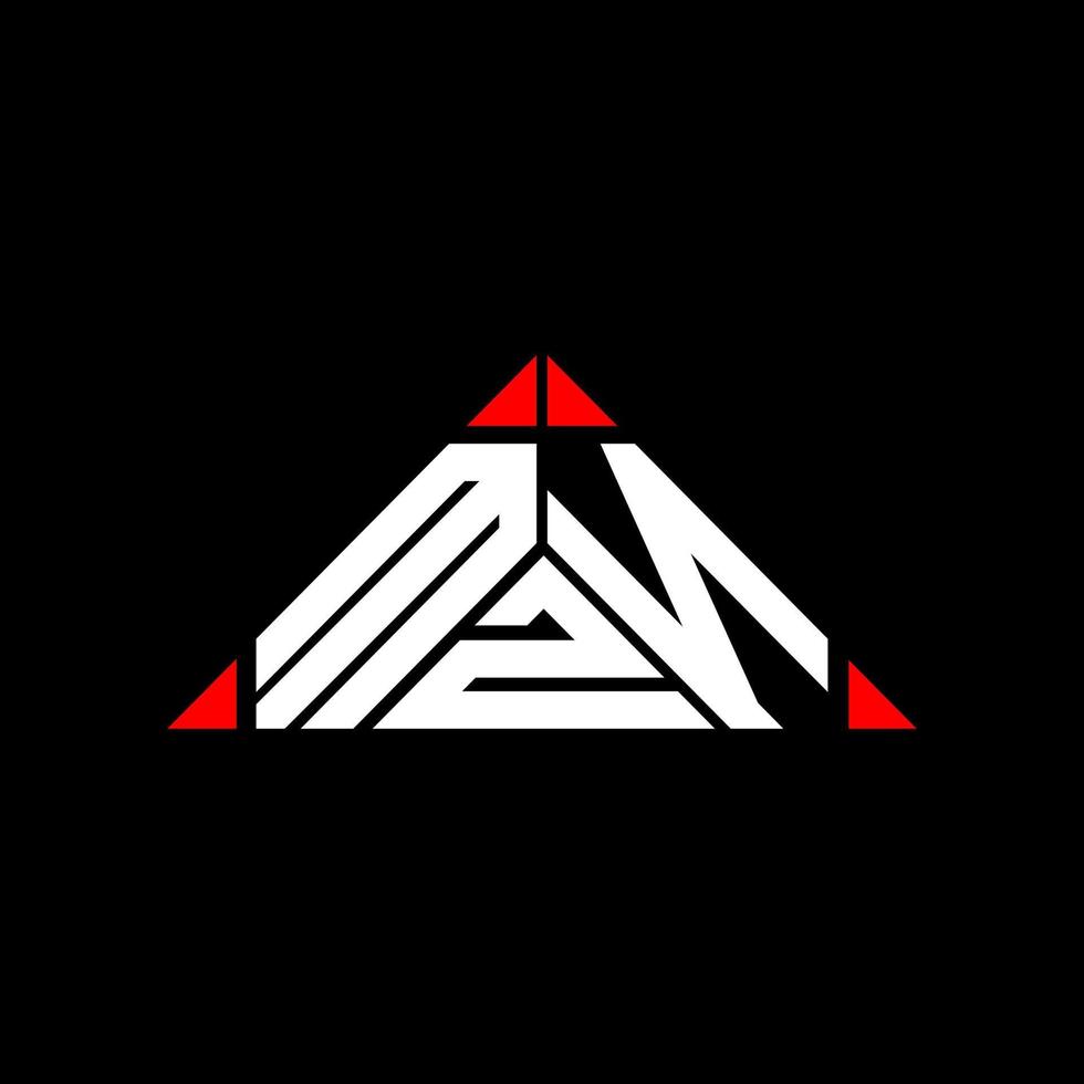 mzn brev logotyp kreativ design med vektor grafisk, mzn enkel och modern logotyp.