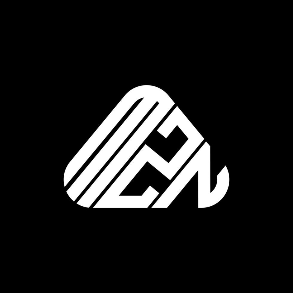 mzn brev logotyp kreativ design med vektor grafisk, mzn enkel och modern logotyp.