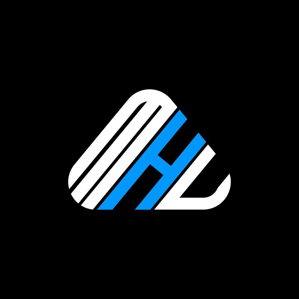 Mhu Letter Logo kreatives Design mit Vektorgrafik, Mhu einfaches und modernes Logo. vektor