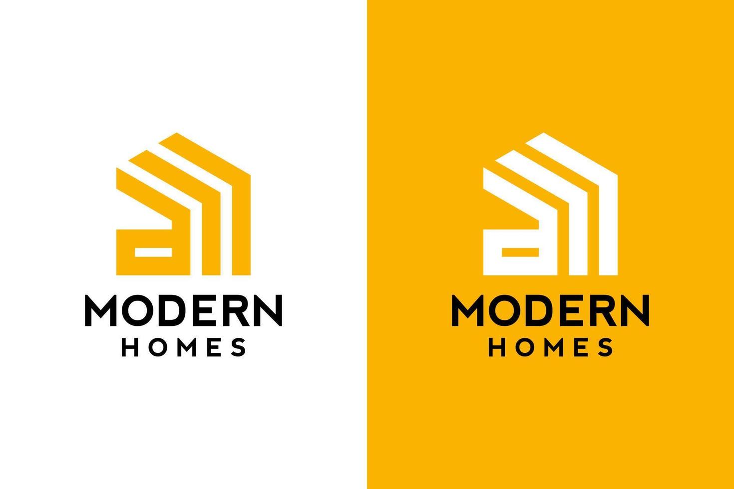 Logo-Design von d in Vektor für Bau, Haus, Immobilien, Gebäude, Eigentum. Minimale fantastische trendige professionelle Logo-Designvorlage auf doppeltem Hintergrund.