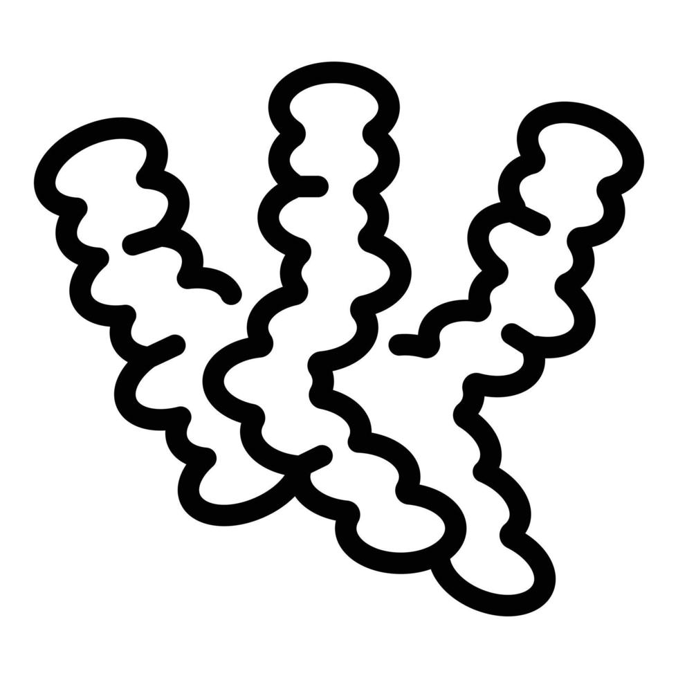 Quallen-Symbol Umrissvektor. Bonbongummi vektor