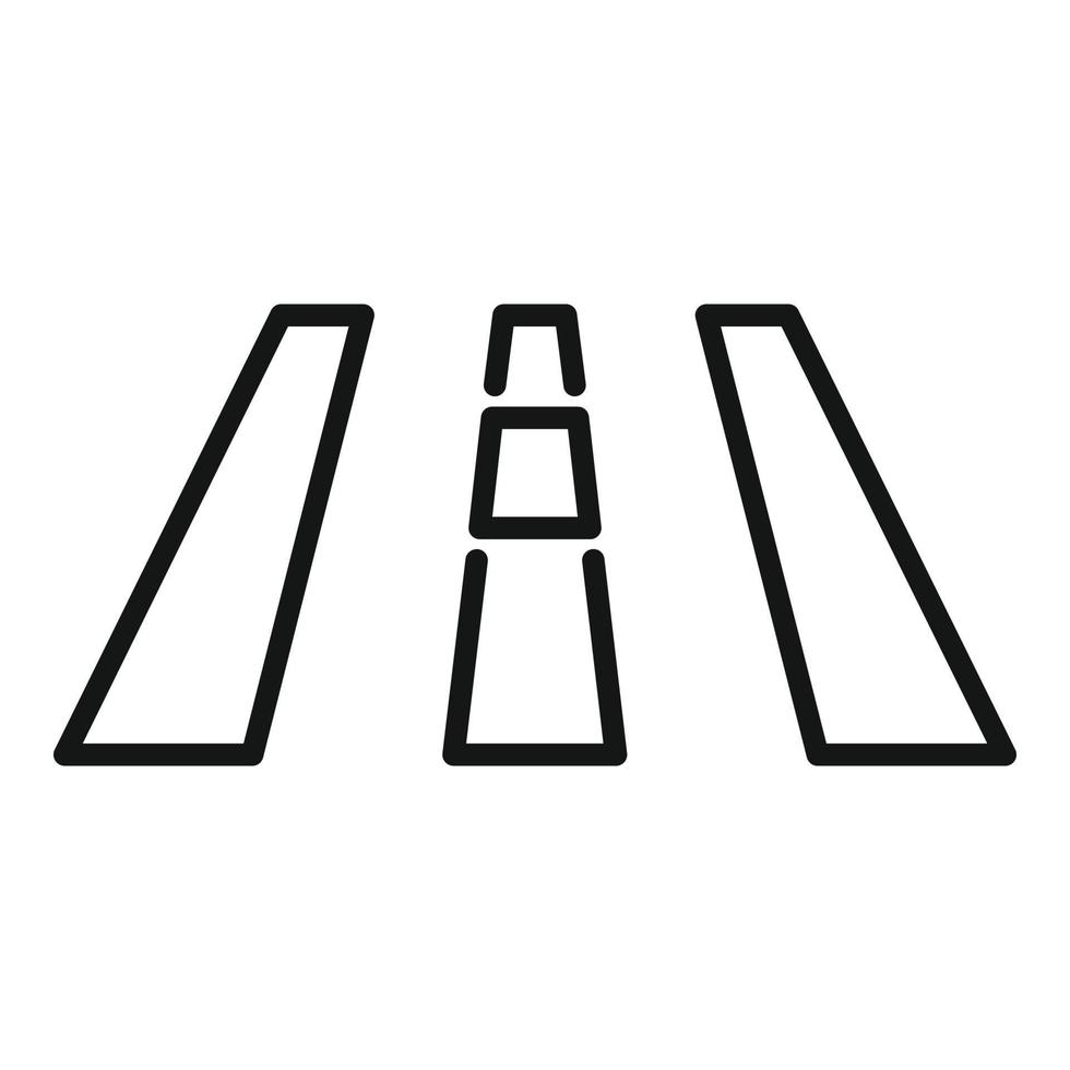 Auto Straße Symbol Umriss Vektor. Autoteil vektor