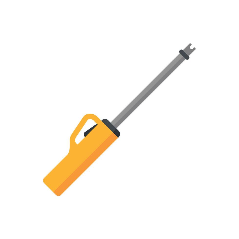 bensin kök verktyg ikon platt isolerat vektor