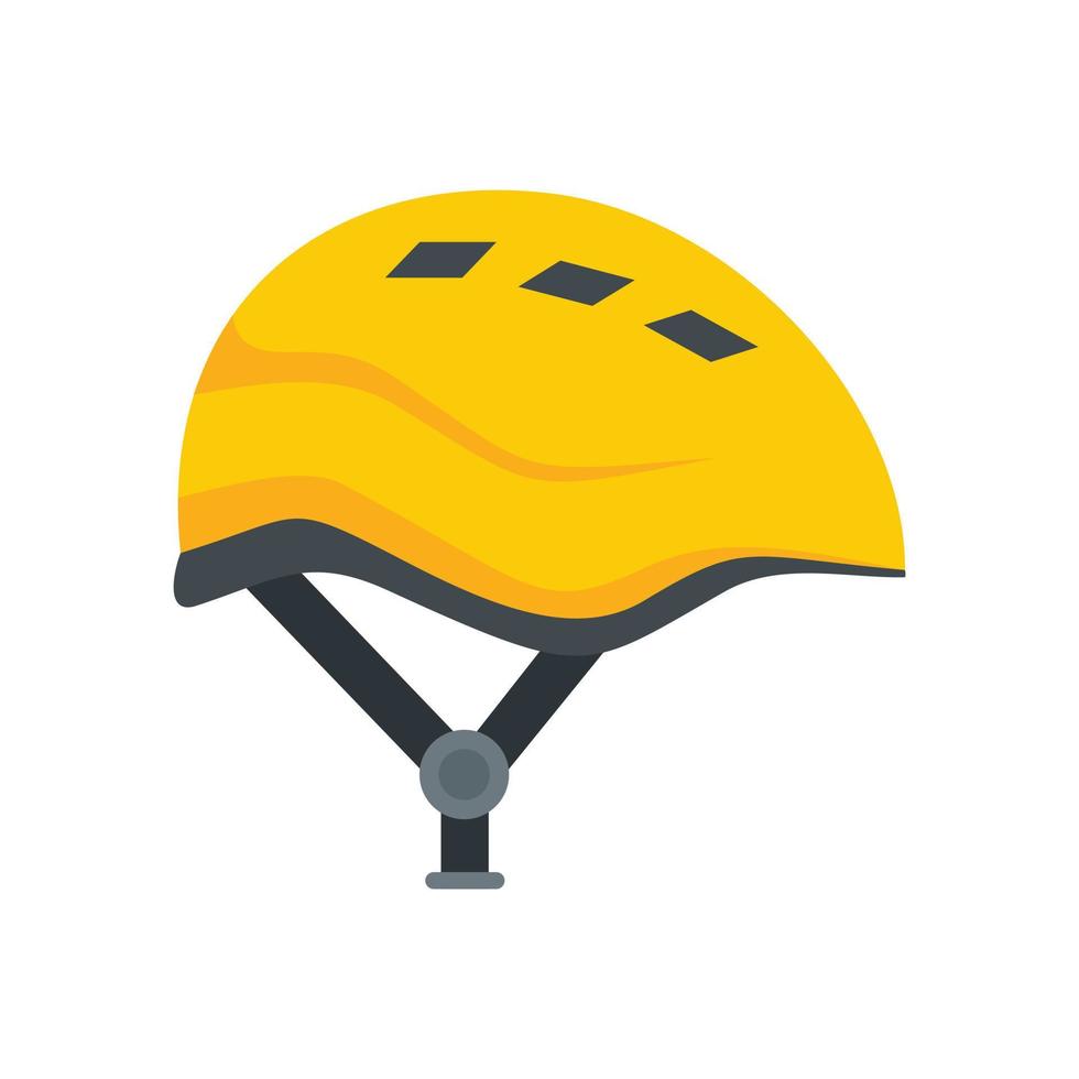 Industriekletterer moderner Helm Symbol flach isoliert Vektor