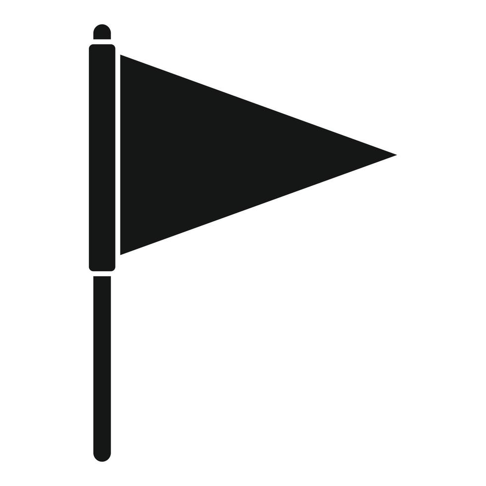 Pitch-Flag-Symbol einfacher Vektor. Fußballstadion vektor