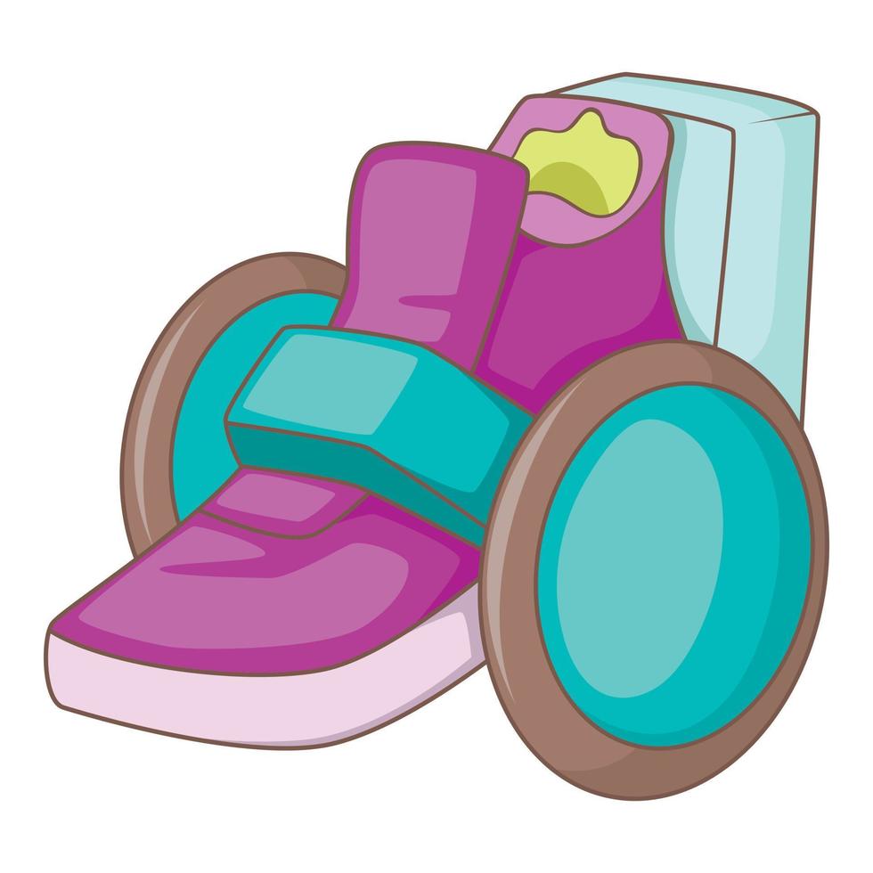 enhjuling ikon, tecknad serie stil vektor