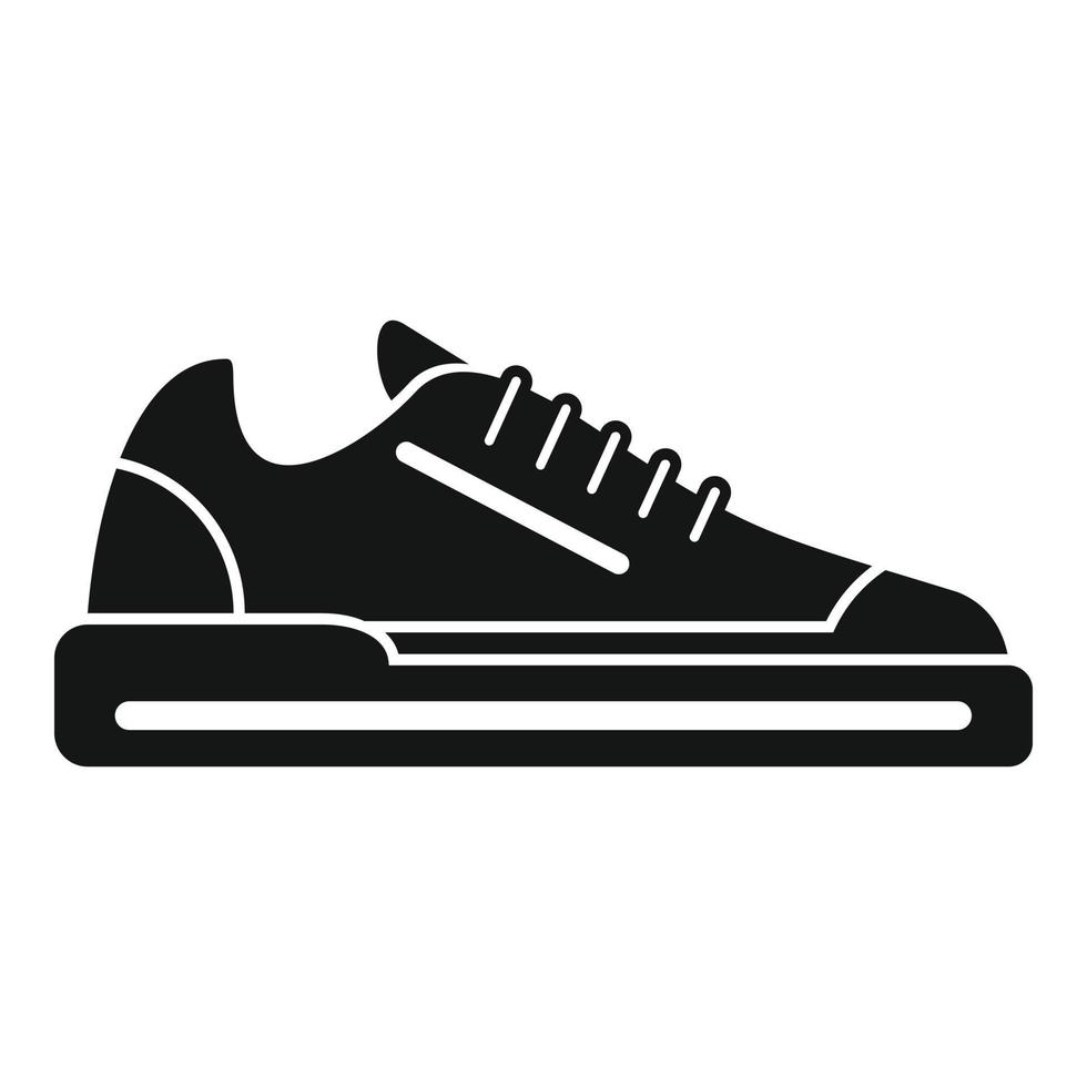 Sneaker-Schuh-Symbol einfacher Vektor. Laufschuhe vektor