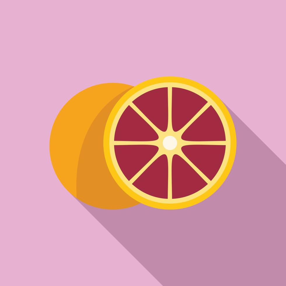 grapefrukt ikon platt vektor. aktiva näring vektor