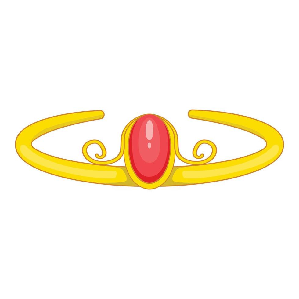 Diadem-Symbol, Cartoon-Stil vektor