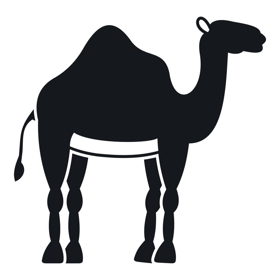 kamel ikon, enkel stil vektor