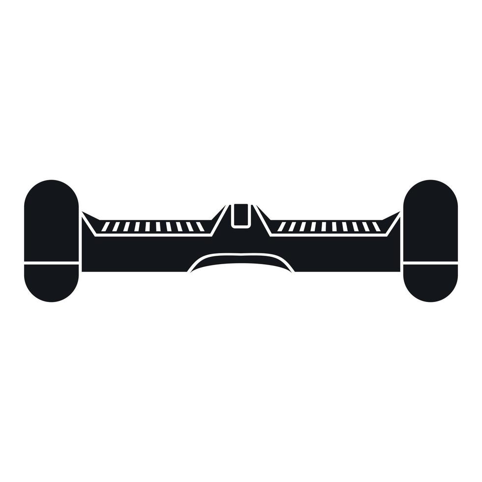 Doppelrad selbstausgleichendes elektrisches Skateboard-Symbol vektor