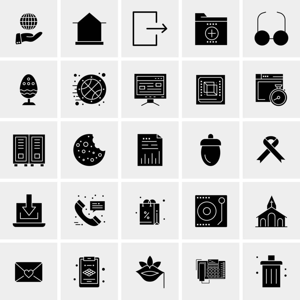 25 universelle Business-Icons Vektor kreative Icon-Illustration zur Verwendung in Web- und Mobilprojekten