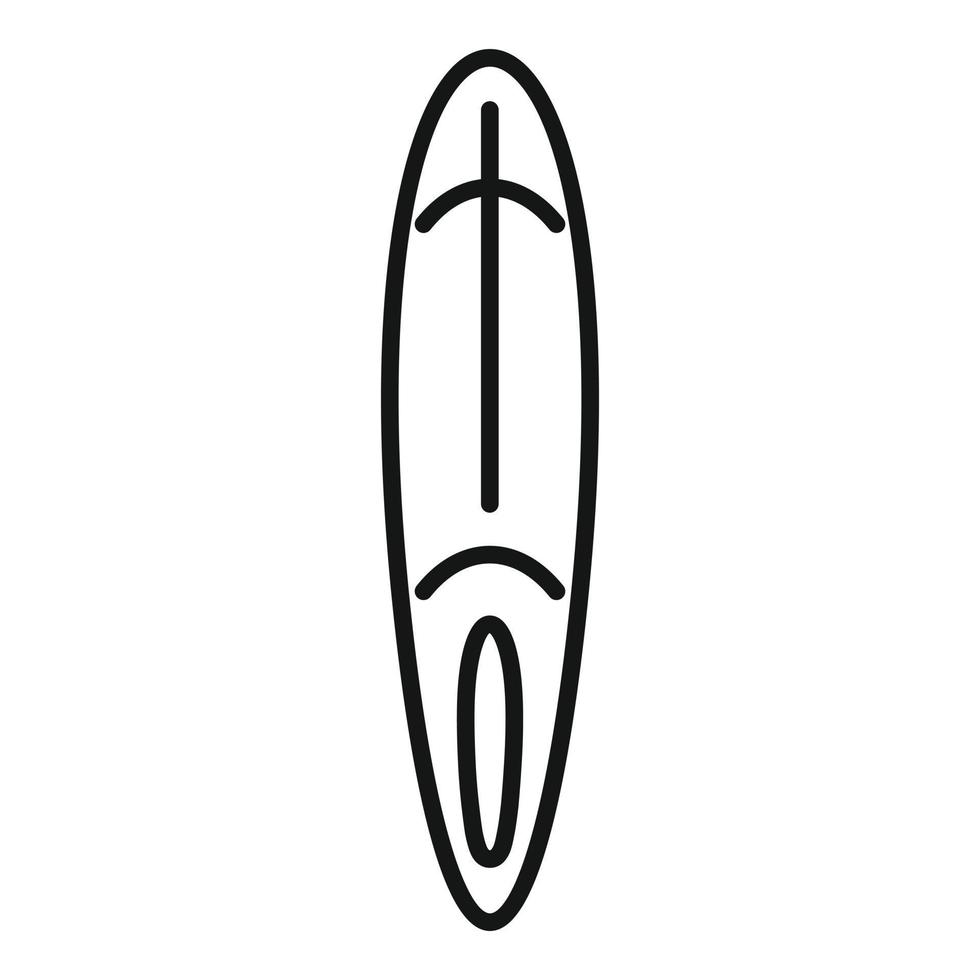 vatten supera surfa ikon översikt vektor. paddla styrelse vektor