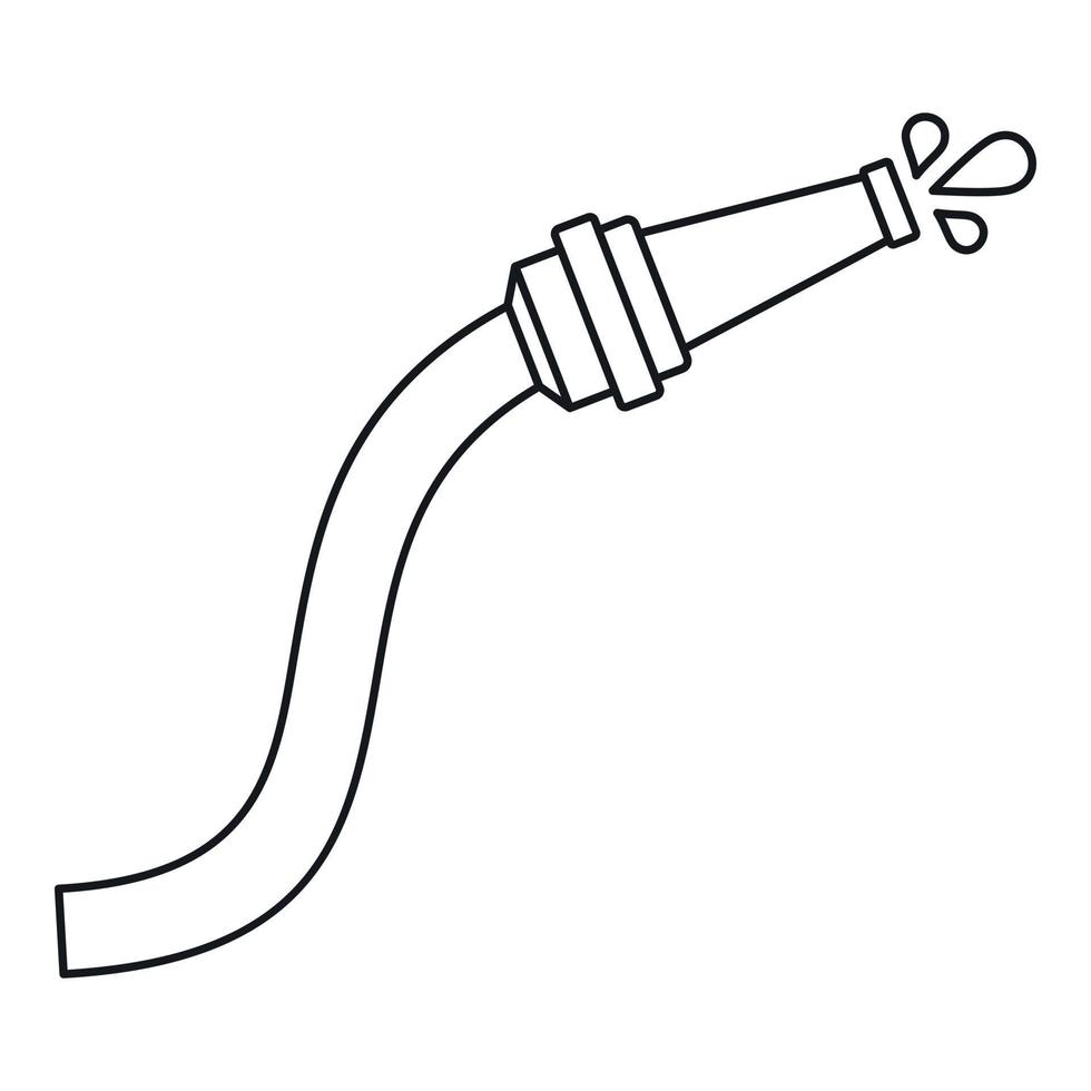 Schlauchsymbol, Umrissstil vektor