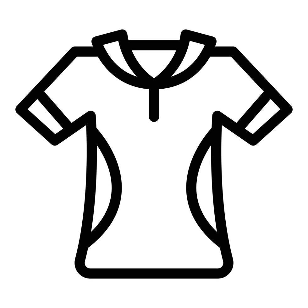 Jockey-Poloshirt-Symbol Umrissvektor. Rennpferd-Derby vektor