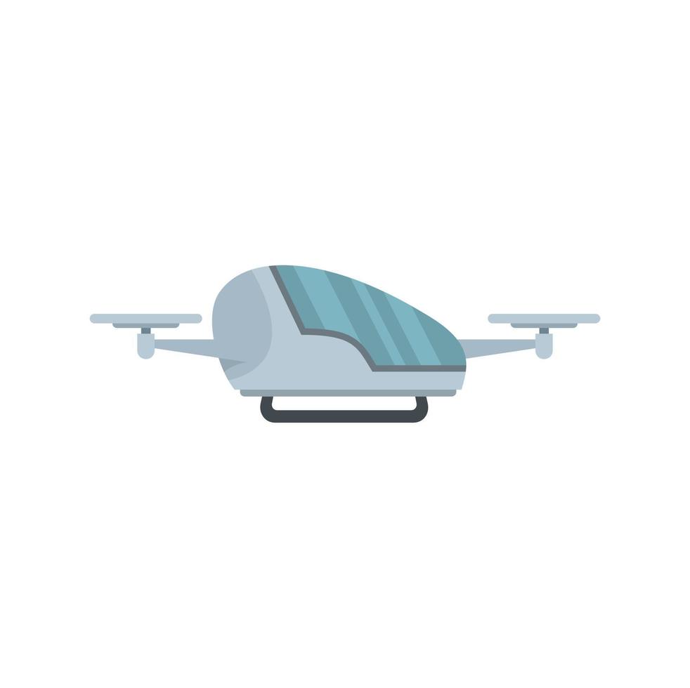 innovativer Drohnen-Taxi-Symbol flacher isolierter Vektor
