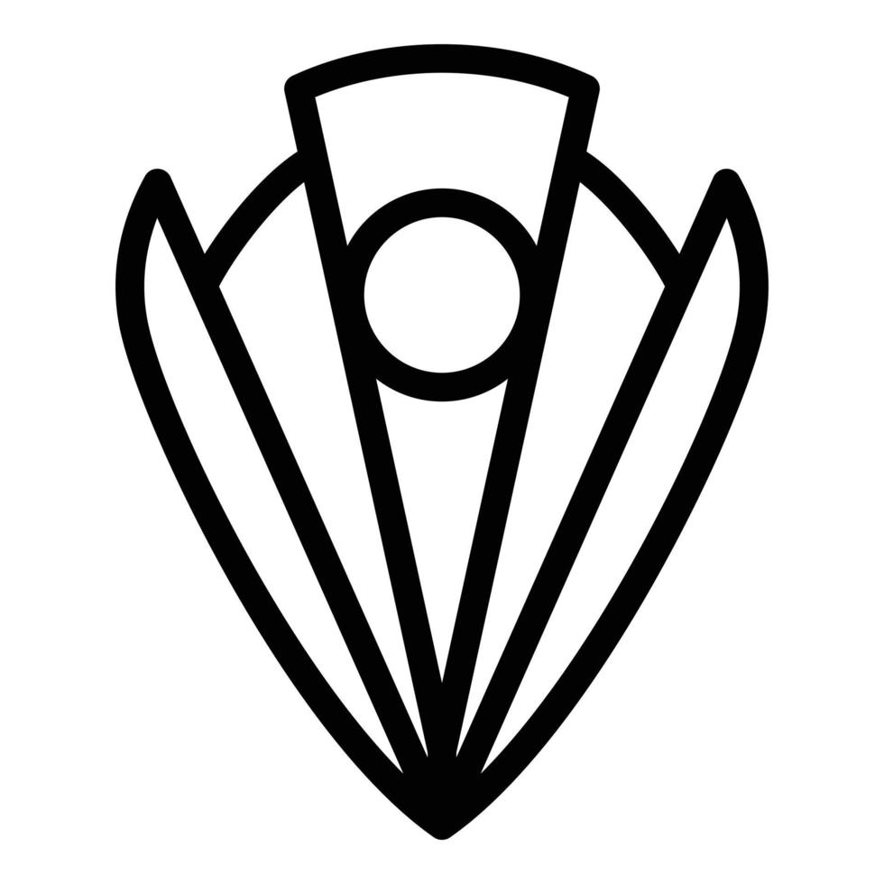 Stahl Zigarrenschneider Symbol Umrissvektor. Blattfilter vektor