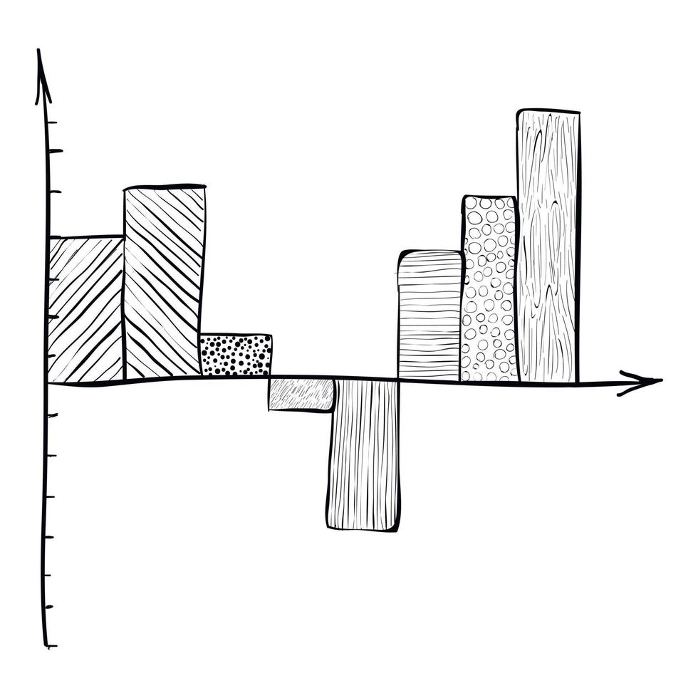 schema infografik, hand dragen stil vektor