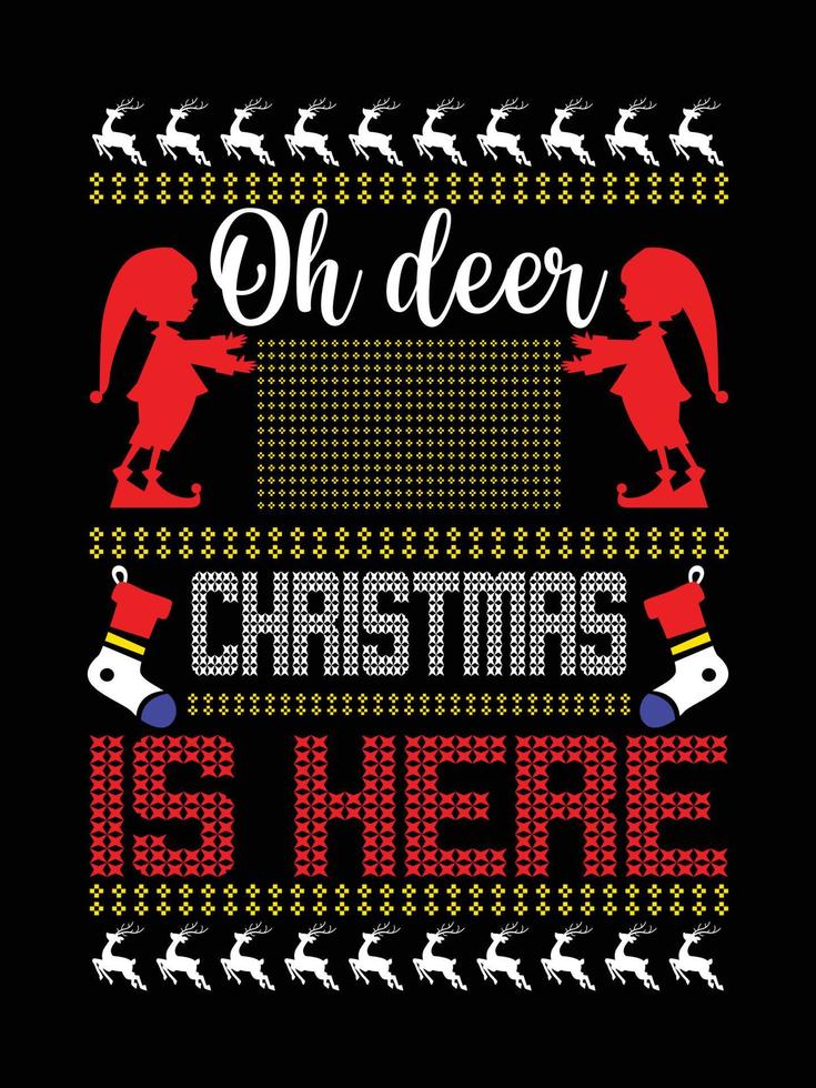 hässliche weihnachtspullover typografie bekleidungsjahrgänge weihnachts-t-shirt-design weihnachtswarendesigns, handgezeichnete schriftzüge für bekleidungsmode. Zitate der christlichen Religion zum Drucken vektor