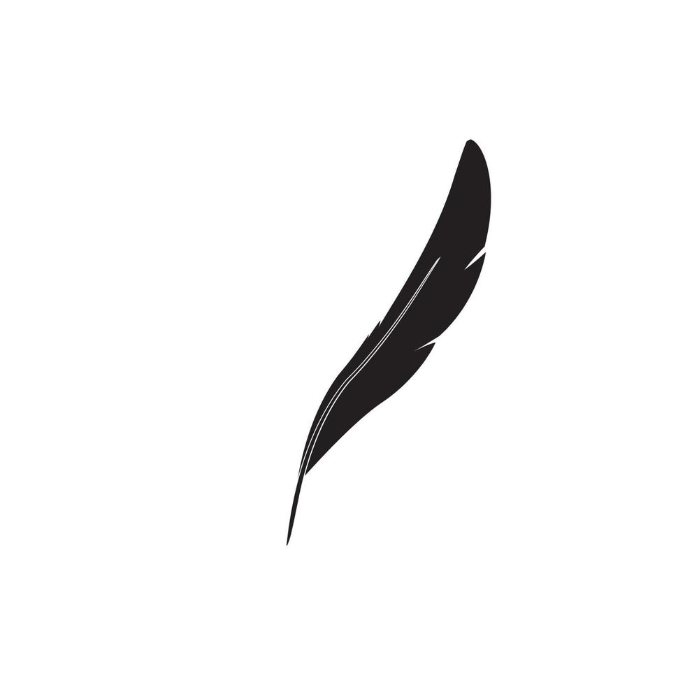 fjäder logotyp Vektor