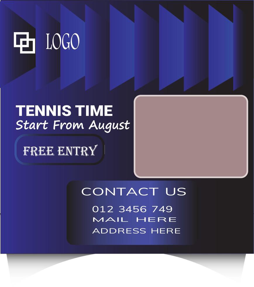 tennis mall flayer vektor