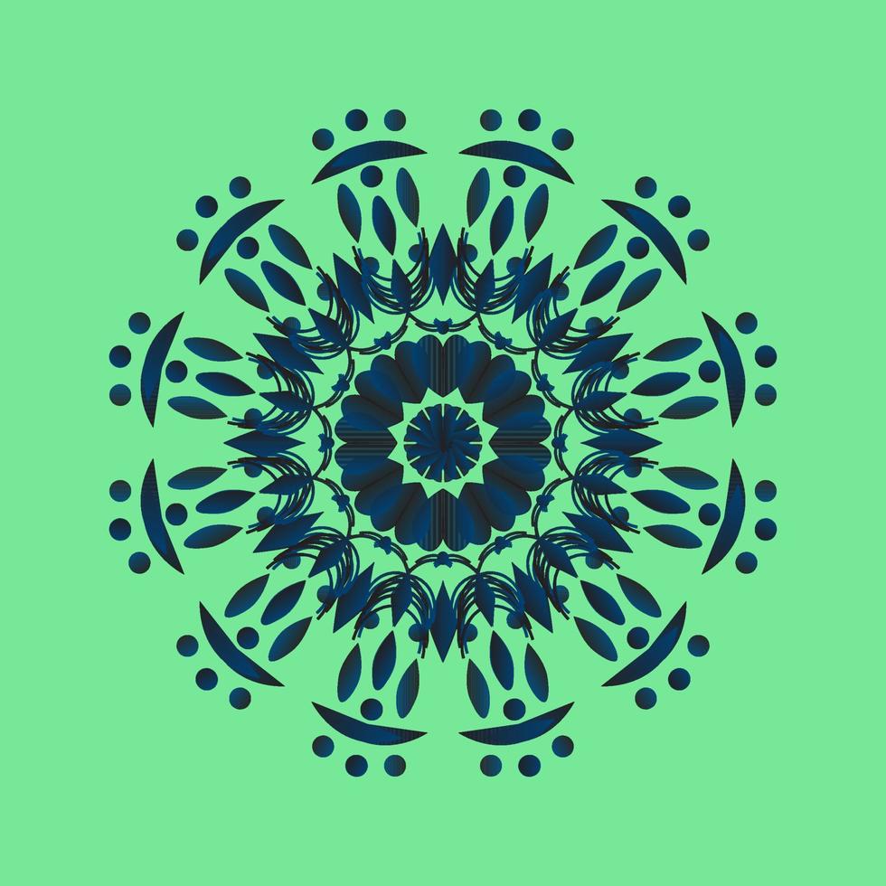 Mandala-Design-Kunst vektor