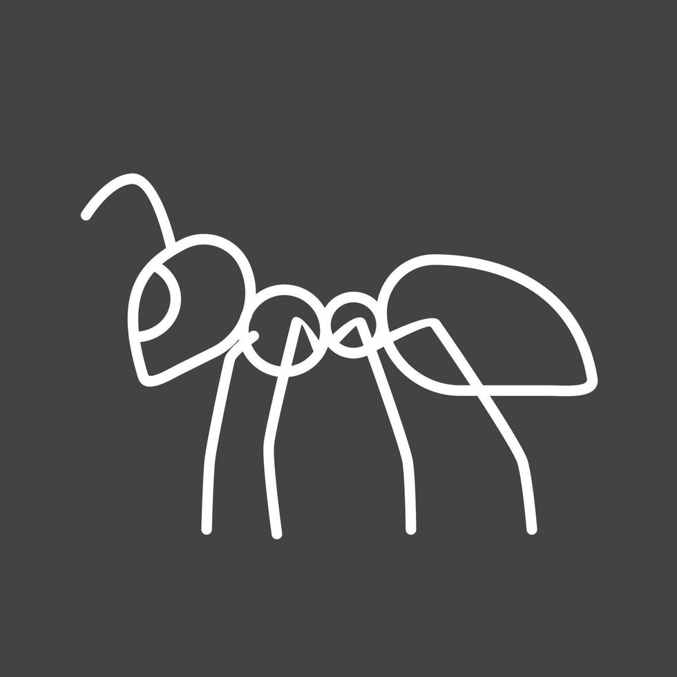 ant ii linie invertiertes symbol vektor