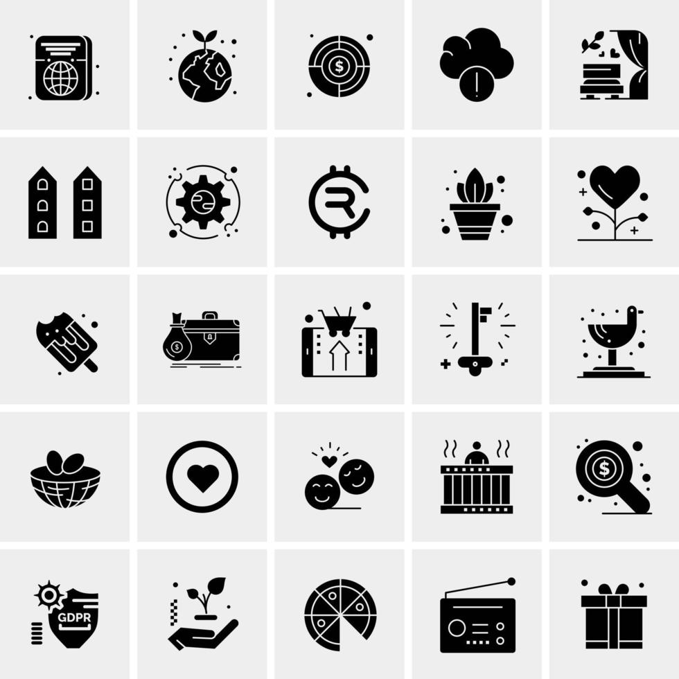 25 universelle Business-Icons Vektor kreative Icon-Illustration zur Verwendung in Web- und Mobilprojekten