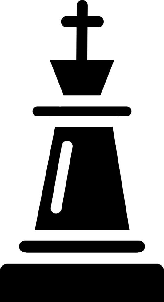 Schach-König-Vektor-Icon-Design vektor