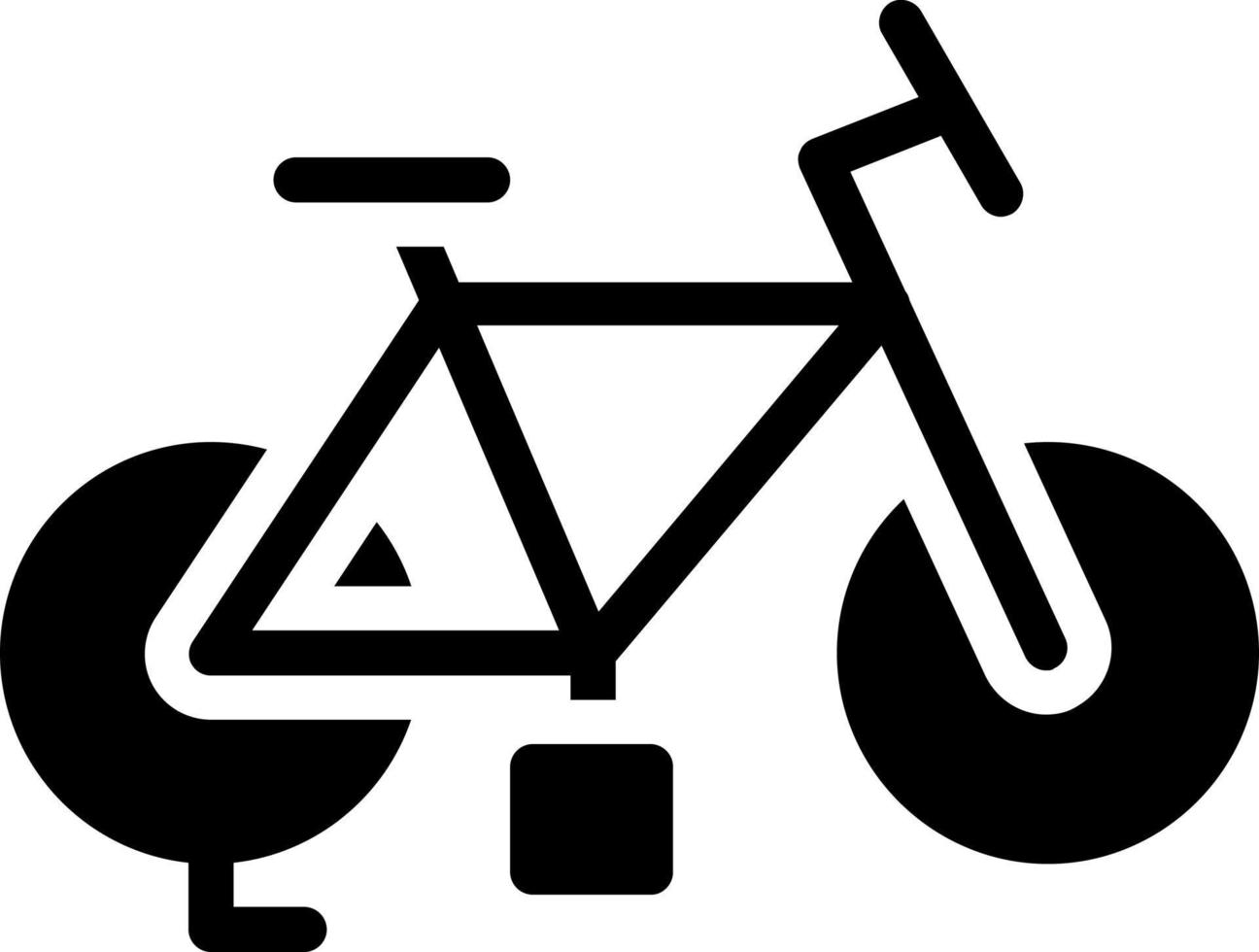 Fahrrad-Vektor-Icon-Design vektor