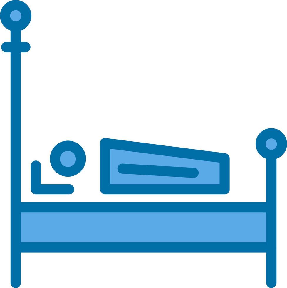 Bett-Vektor-Icon-Design vektor