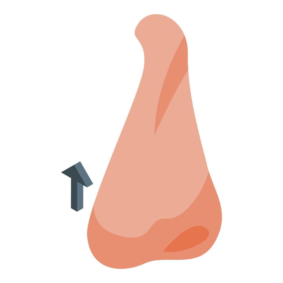 plastische Chirurgie Symbol isometrischer Vektor. Knochenoperation vektor