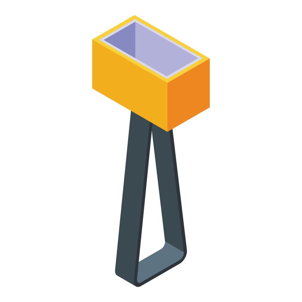 modern lampa ikon isometrisk vektor. interiör stå vektor