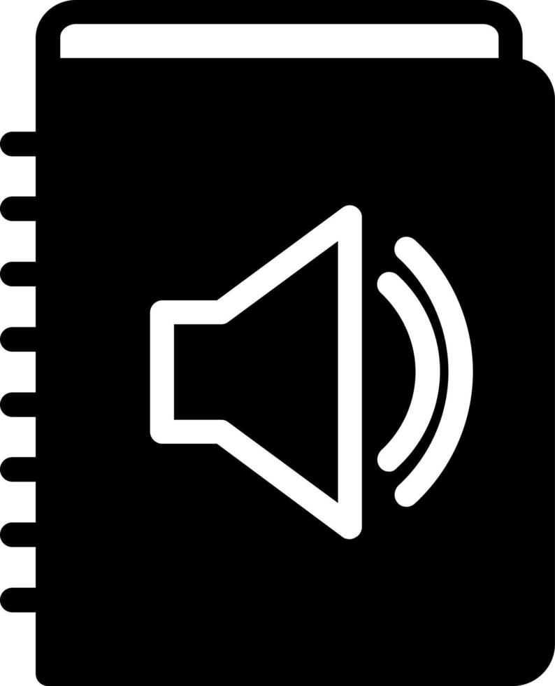 audio beskrivning vektor ikon design