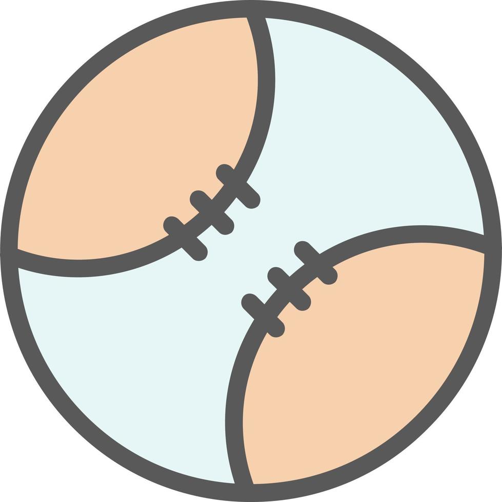 Baseball-Ball-Vektor-Icon-Design vektor