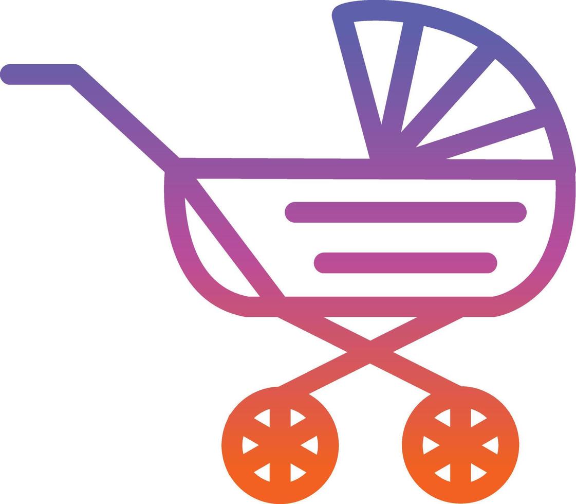 Kinderwagen-Vektor-Icon-Design vektor