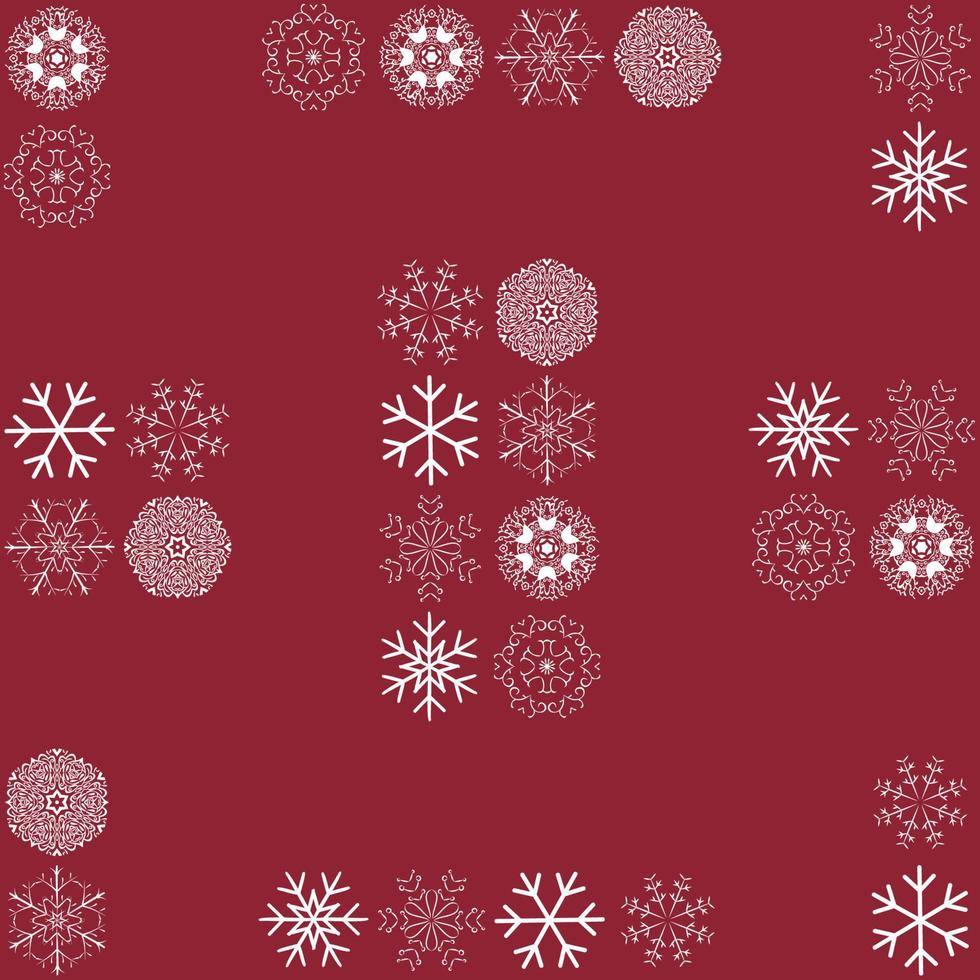 vektor sömlös mönster med snöflingor. vinter- bakgrund. eps10