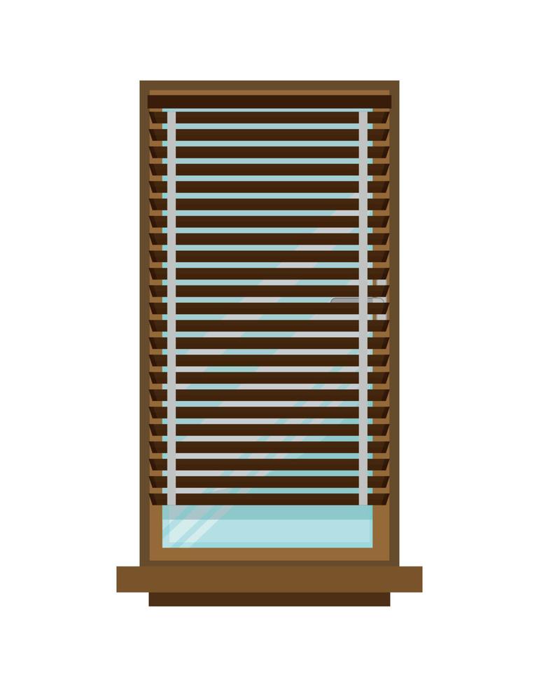 vektor illustration av fönster med ridå