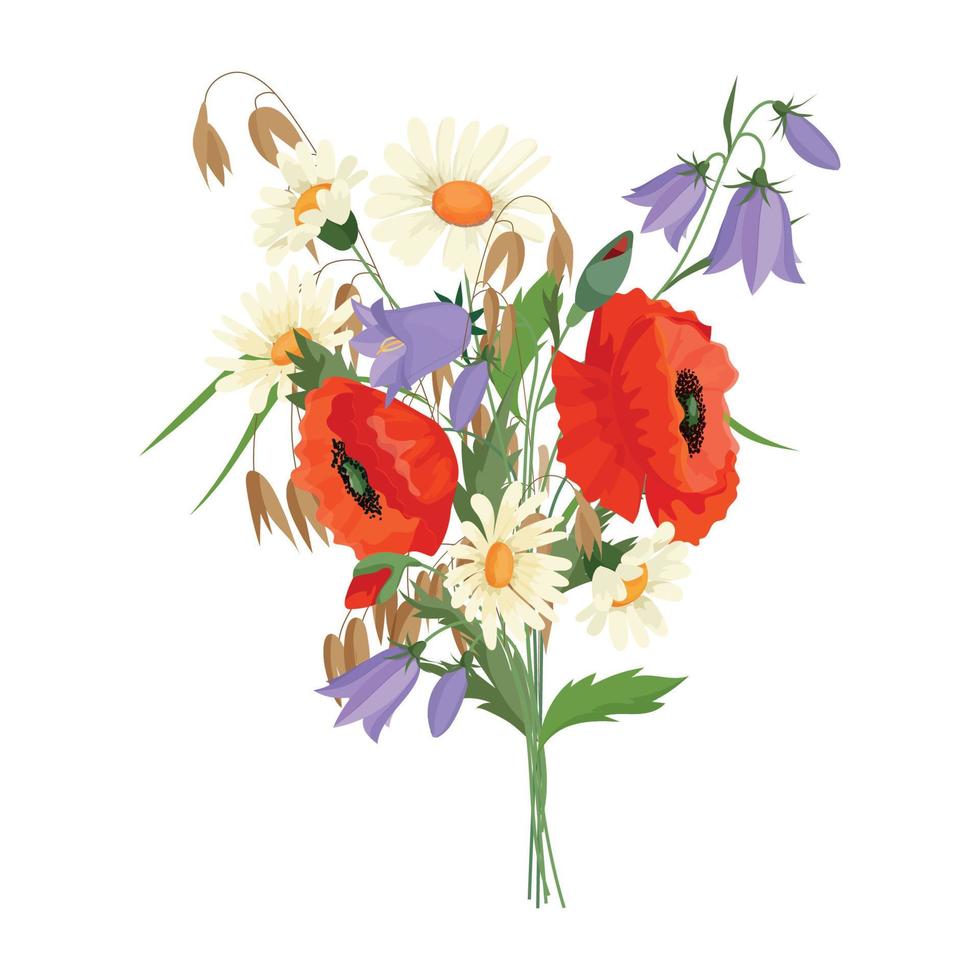 vektor illustration av bukett av blomma