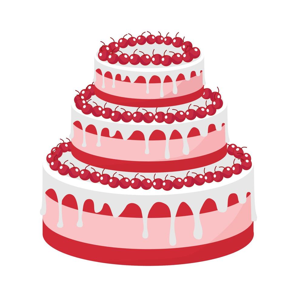 Vektor-Illustration von Kuchen vektor