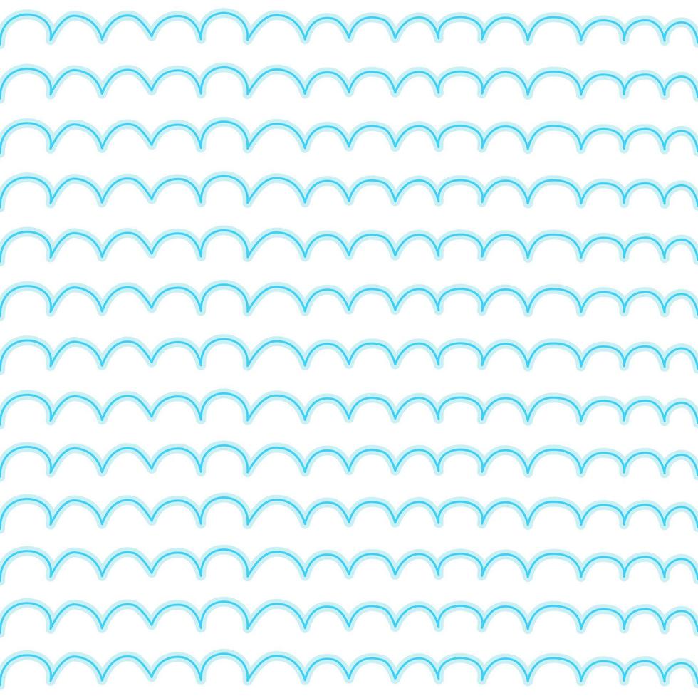 blå Vinka mönster på vit bakgrund. vektor