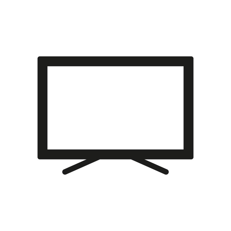 smart TV Hem Utrustning. tv led visa glyf piktogram. TV uppsättning med bred övervaka silhuett ikon. lcd elektronisk teknologi övervaka symbol. isolerat vektor illustration.