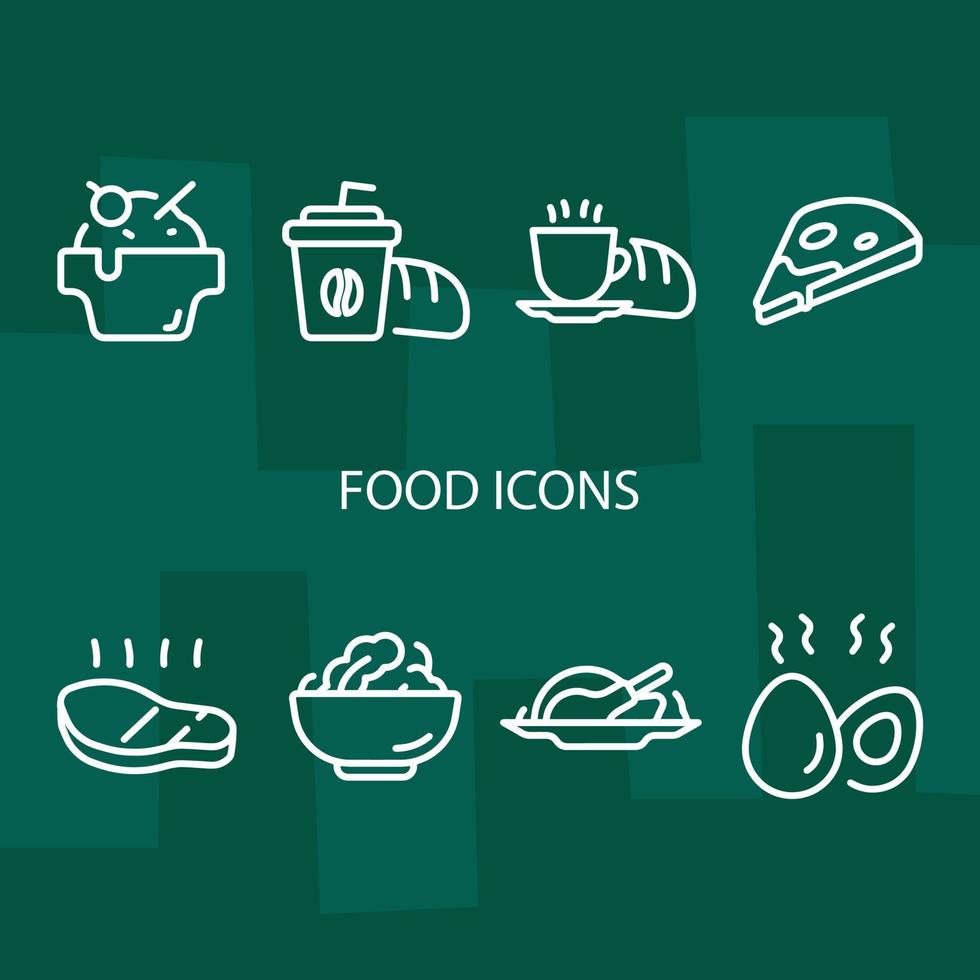 Lebensmittel-Icon-Design-Vektor-Illustration abstrakt vektor
