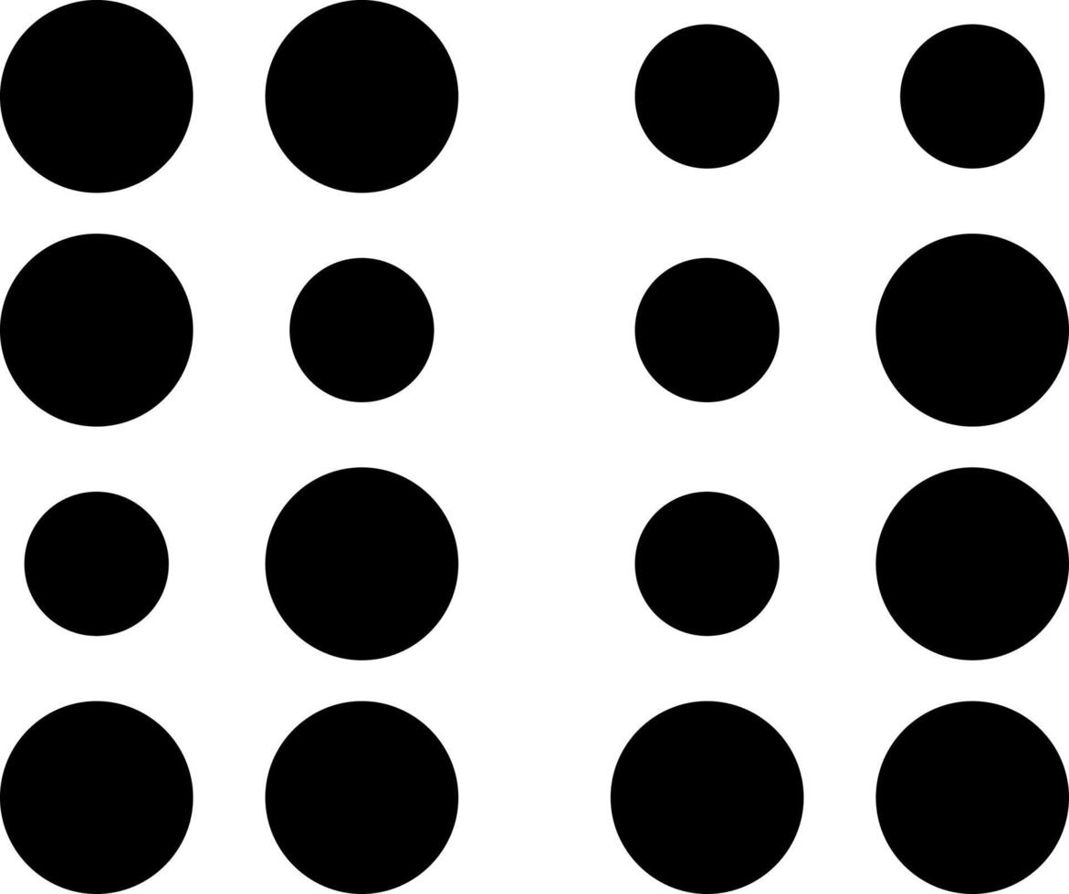 Braille-Vektor-Icon-Design vektor