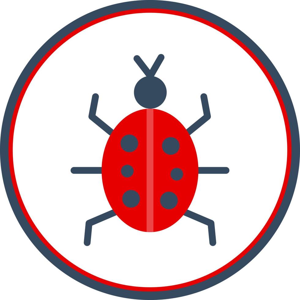 Bug-Vektor-Icon-Design vektor