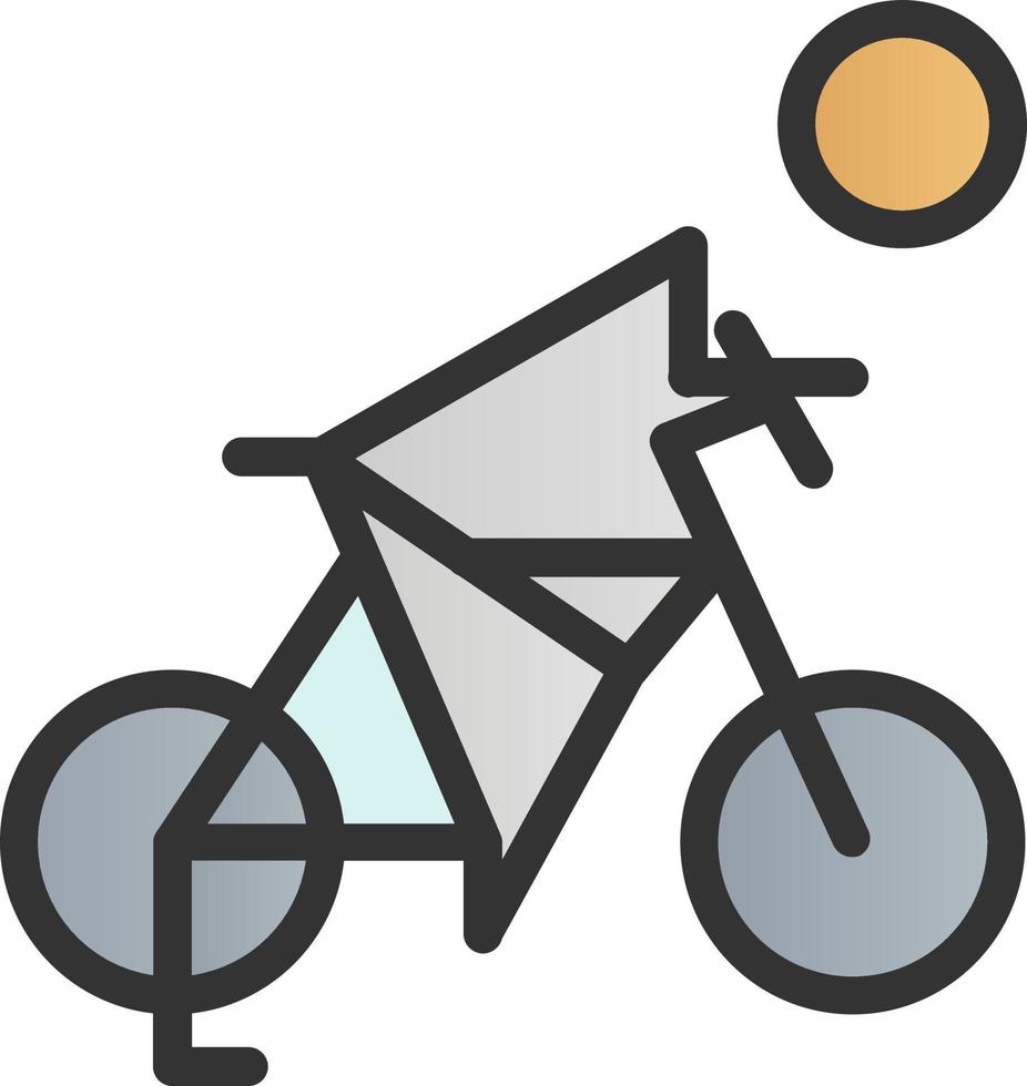 Fahrrad-Vektor-Icon-Design vektor