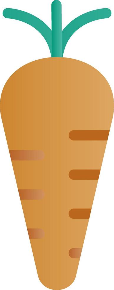 Karotten-Vektor-Icon-Design vektor